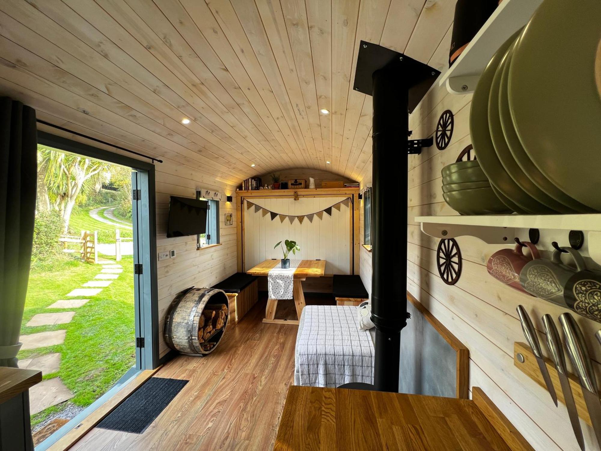 Вілла Mountain View Shepherd'S Hut For 2 Adults, 1 Dog Llangoed Екстер'єр фото